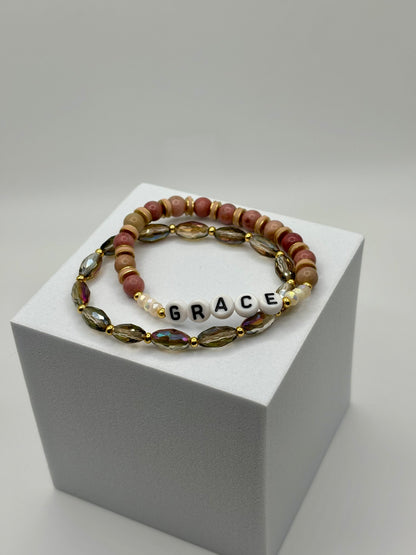 Grace bracelet stack