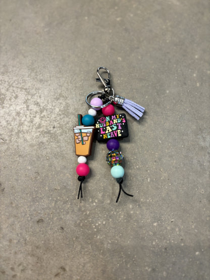 Husband’s Last Nerve Double Beaded Keychain