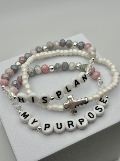His Plan + My Purpose Bracelet Stack