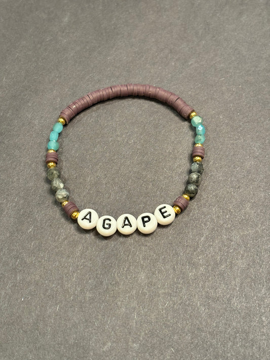 Agape stackable bracelet